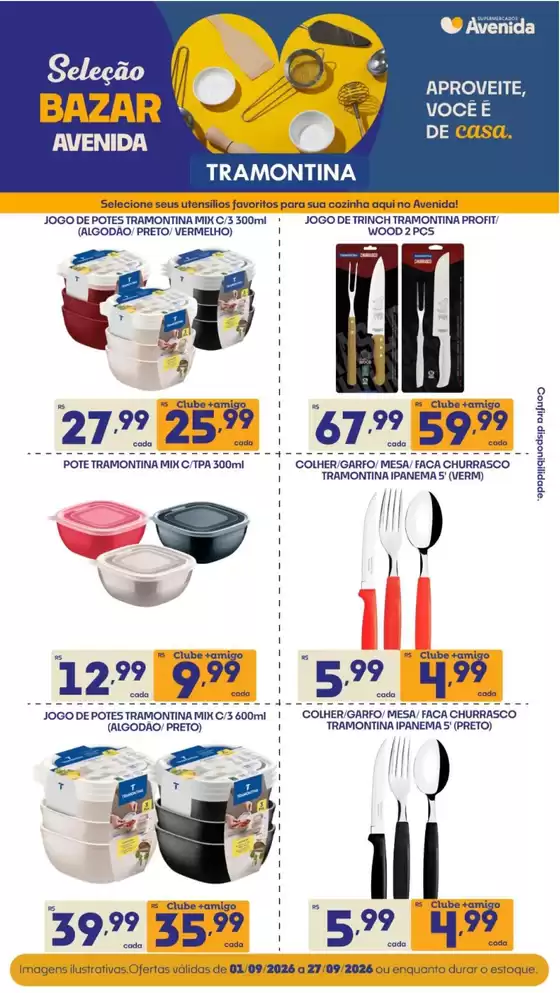 Catálogo Supermercados Avenida | Ofertas exclusivas para nossos clientes | 2026-09-01T00:00:00.000Z - 2026-09-27T00:00:00.000Z