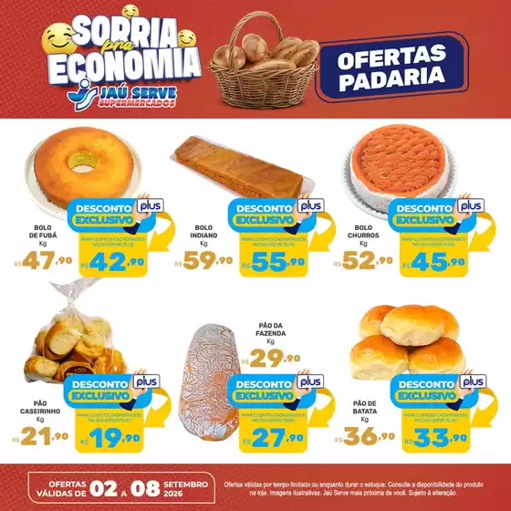 Catálogo Supermercados Jaù Serve | Bakery | 2026-09-02T00:00:00.000Z - 2026-09-08T00:00:00.000Z