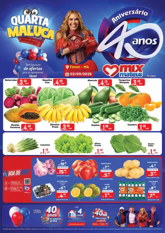Catálogo Supermercados Mateus | Quarta Maluca de Aniversario | 2026-09-01T00:00:00.000Z - 2026-09-02T00:00:00.000Z