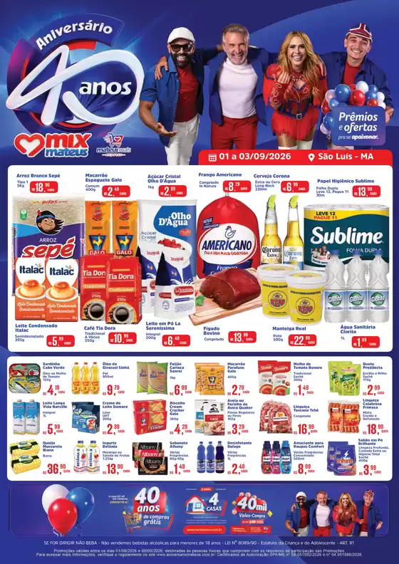 Catálogo Supermercados Mateus | Aniversario | 2026-08-31T00:00:00.000Z - 2026-09-03T00:00:00.000Z