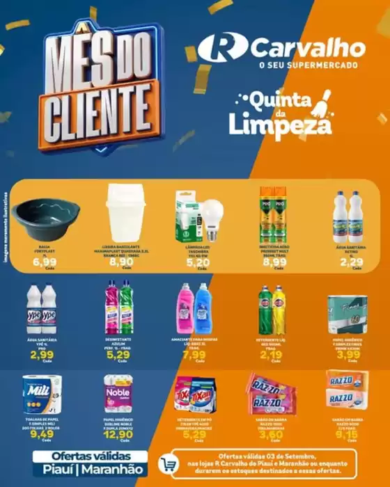 Catálogo R Carvalho Supermercado | Mes do Cliente | 2026-09-03T00:00:00.000Z - 2026-09-03T00:00:00.000Z