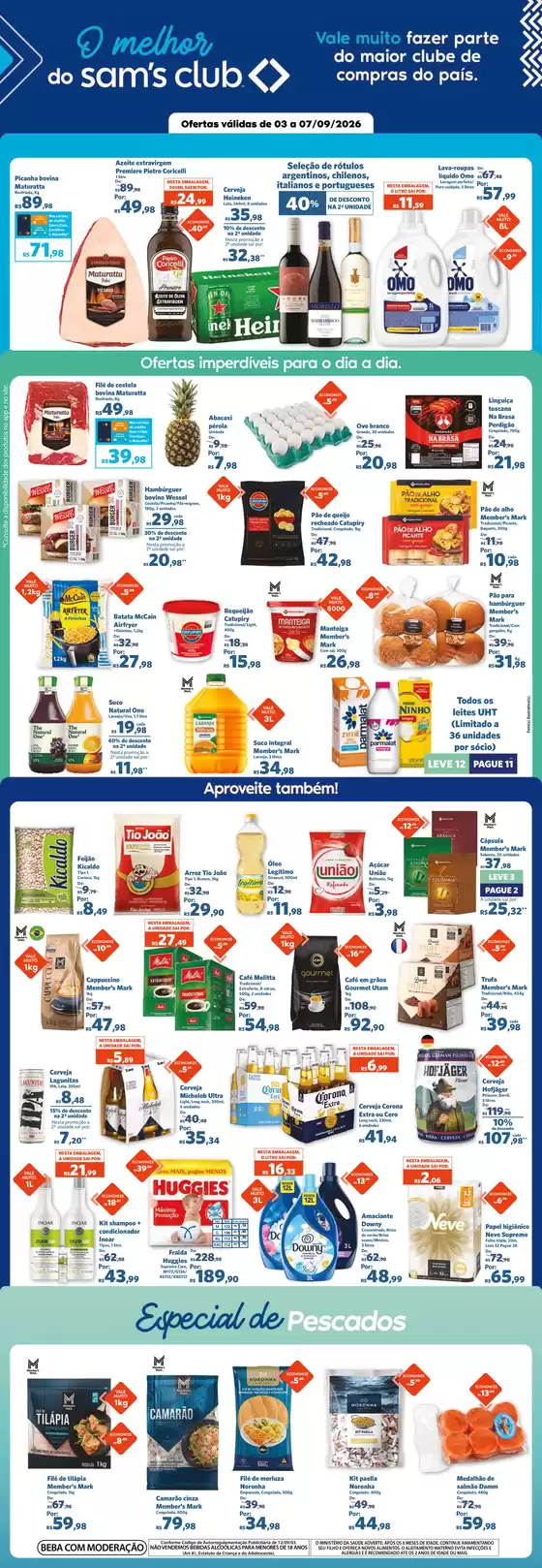 Catálogo Sam's Club | Nossas melhores pechinchas | 2026-09-03T00:00:00.000Z - 2026-09-07T00:00:00.000Z