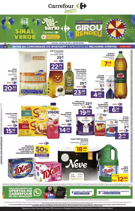 Catálogo Carrefour Bairro | Ofertas exclusivas | 2026-09-03T00:00:00.000Z - 2026-09-09T00:00:00.000Z