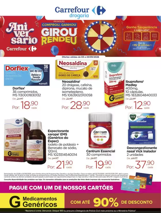 Catálogo Carrefour | DROGARIA | 2026-09-03T00:00:00.000Z - 2026-09-23T00:00:00.000Z