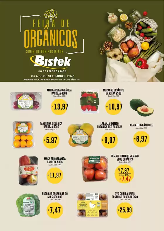 Catálogo Bistek Supermercados | Melhores ofertas para todos os clientes | 2026-08-03T00:00:00.000Z - 2026-09-08T00:00:00.000Z