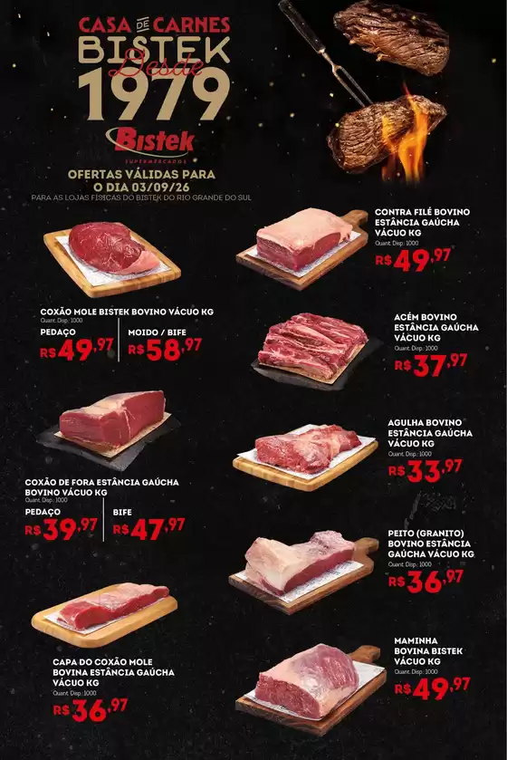 Catálogo Bistek Supermercados | Descubra ofertas atraentes | 2026-09-03T00:00:00.000Z - 2026-09-03T00:00:00.000Z