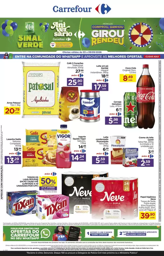 Catálogo Carrefour em Belo Horizonte | Ofertas exclusivas | 2026-09-03T00:00:00.000Z - 2026-09-09T00:00:00.000Z