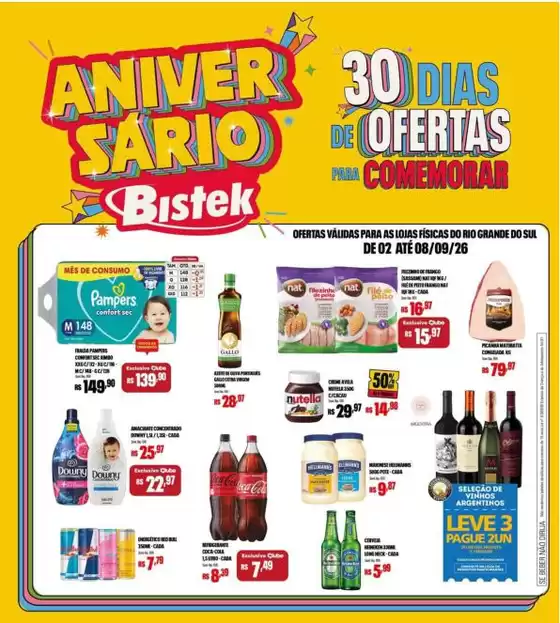 Catálogo Bistek Supermercados | Melhores ofertas para compradores econômicos | 2026-09-02T00:00:00.000Z - 2026-09-08T00:00:00.000Z