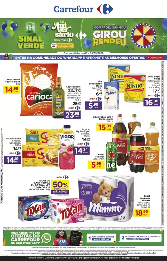 Catálogo Carrefour | Pechinchas e ofertas atuais | 2026-09-03T00:00:00.000Z - 2026-09-09T00:00:00.000Z