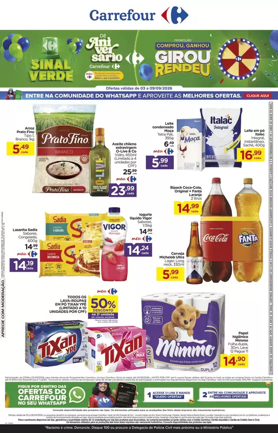 Catálogo Carrefour | Economize agora com nossas ofertas | 2026-09-03T00:00:00.000Z - 2026-09-09T00:00:00.000Z