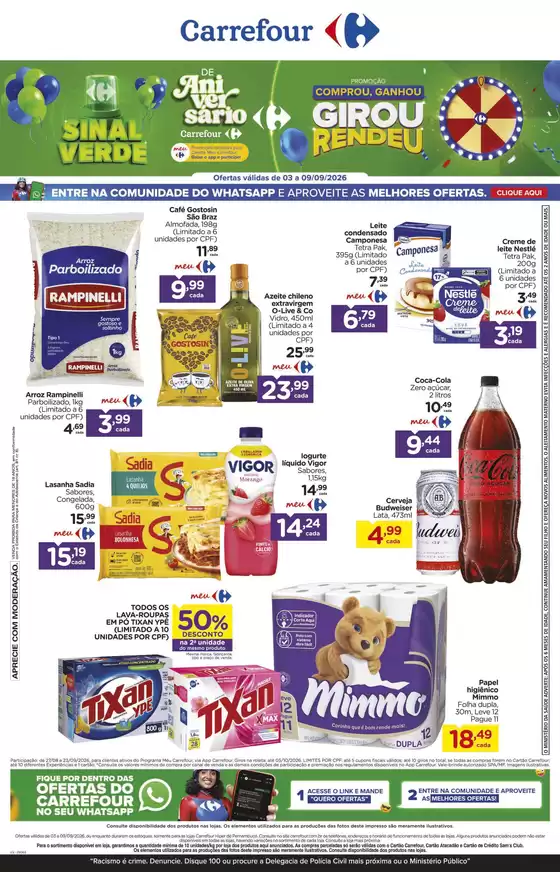 Catálogo Carrefour | Descontos e promoções | 2026-09-03T00:00:00.000Z - 2026-09-09T00:00:00.000Z