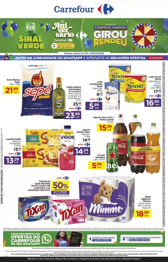Catálogo Carrefour | Ótima oferta para todos os clientes | 2026-09-03T00:00:00.000Z - 2026-09-09T00:00:00.000Z