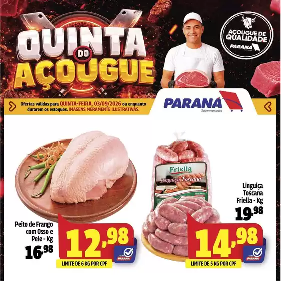 Catálogo Paraná Supermercados | Ótima oferta para caçadores de pechinchas | 2026-09-03T00:00:00.000Z - 2026-09-03T00:00:00.000Z