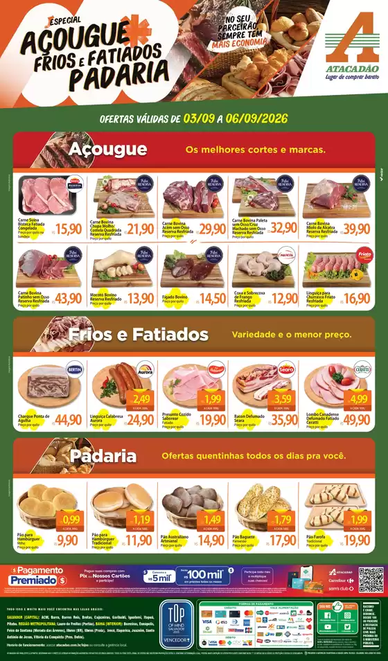 Catálogo Atacadão | Atacadão - Açougue / Padaria / Frios e Fatiados | 2026-09-03T00:00:00.000Z - 2026-09-06T00:00:00.000Z