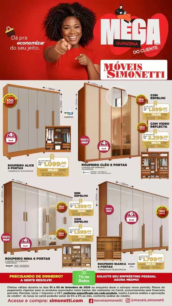 Catálogo Móveis Simonetti | Encarte Móveis Simonetti | 2026-09-01T00:00:00.000Z - 2026-09-05T00:00:00.000Z