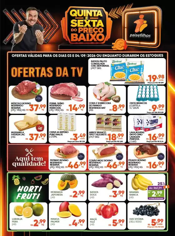Catálogo Pais e Filhos Supermercados | Encarte Pais e Filhos Supermercados | 2026-09-03T00:00:00.000Z - 2026-09-04T00:00:00.000Z