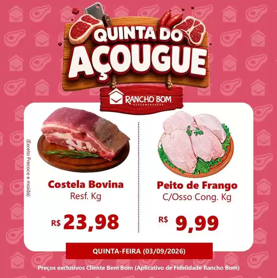 Catálogo Rancho Bom Supermercados | Encarte Rancho Bom Supermercados | 2026-09-03T00:00:00.000Z - 2026-09-03T00:00:00.000Z