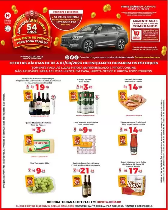 Catálogo Hirota Food Supermercado | Ofertas especiais atraentes para todos | 2026-09-03T00:00:00.000Z - 2026-09-07T00:00:00.000Z