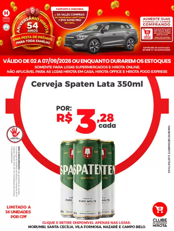 Catálogo Hirota Food Supermercado | Ofertas para caçadores de pechinchas | 2026-09-03T00:00:00.000Z - 2026-09-07T00:00:00.000Z