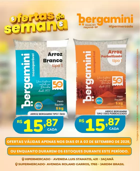 Catálogo Supermercado Bergamini | Ofertas para caçadores de pechinchas | 2026-09-01T00:00:00.000Z - 2026-09-03T00:00:00.000Z