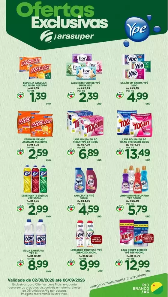 Catálogo Araújo Supermercados | EXCLUSIVA YPÊ | 2026-09-02T00:00:00.000Z - 2026-09-06T00:00:00.000Z