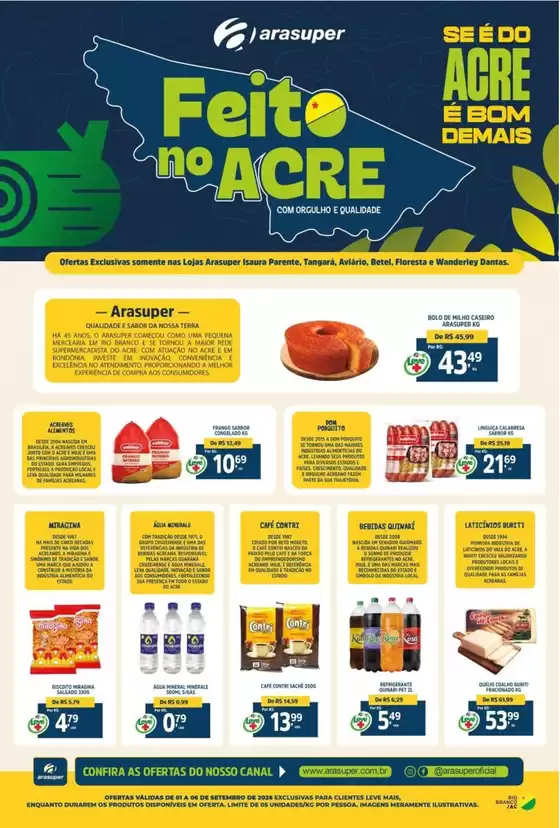 Catálogo Araújo Supermercados | FEITO NO ACRE | 2026-09-01T00:00:00.000Z - 2026-09-06T00:00:00.000Z