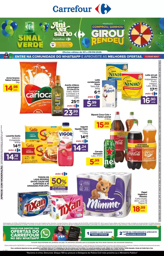 Catálogo Carrefour | SINAL VERDE | 2026-09-03T00:00:00.000Z - 2026-09-09T00:00:00.000Z