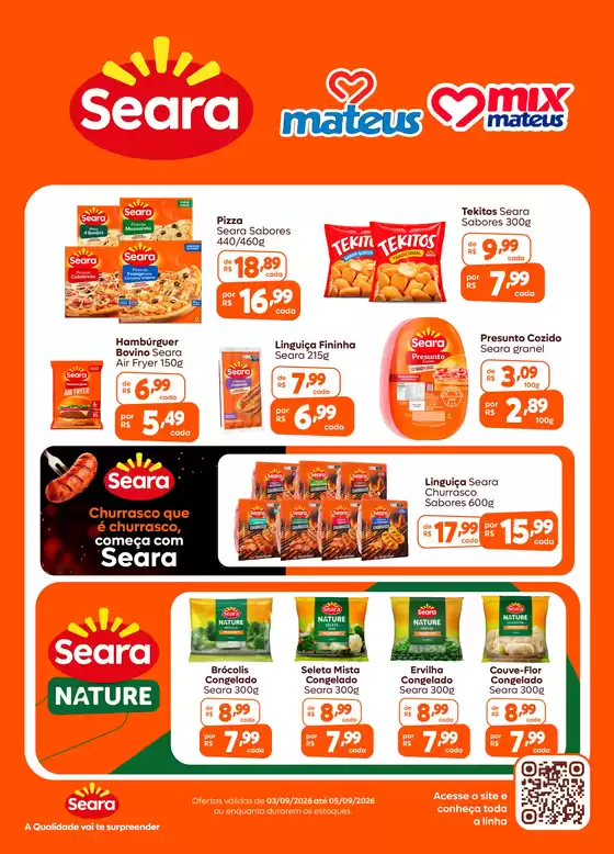 Catálogo Supermercados Mateus | Exclusivo Seara | 2026-09-03T00:00:00.000Z - 2026-09-05T00:00:00.000Z
