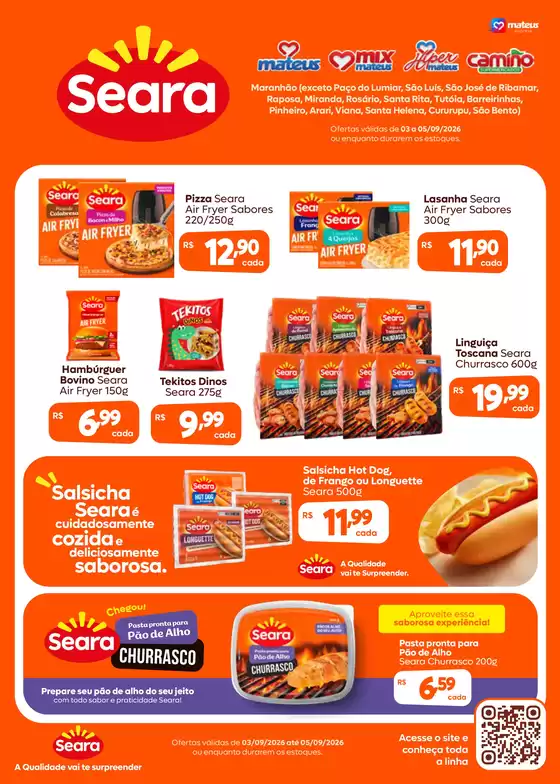 Catálogo Supermercados Mateus | Seara | 2026-09-03T00:00:00.000Z - 2026-09-05T00:00:00.000Z