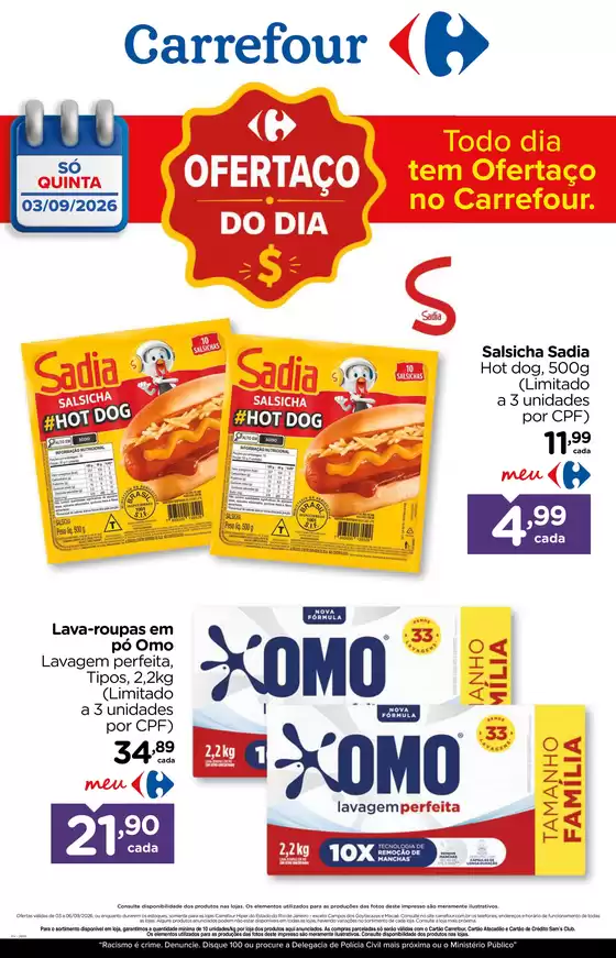 Catálogo Carrefour | OFERTAÇO DO DIA | 2026-09-03T00:00:00.000Z - 2026-09-06T00:00:00.000Z