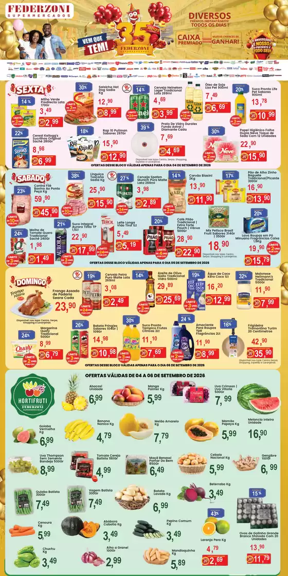Catálogo Federzoni Supermercados | Ofertas  | 2026-09-04T00:00:00.000Z - 2026-09-06T00:00:00.000Z