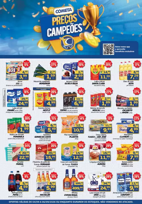 Catálogo Cometa Supermercados | Ofertas com os melhores preços | 2026-09-04T00:00:00.000Z - 2026-09-06T00:00:00.000Z