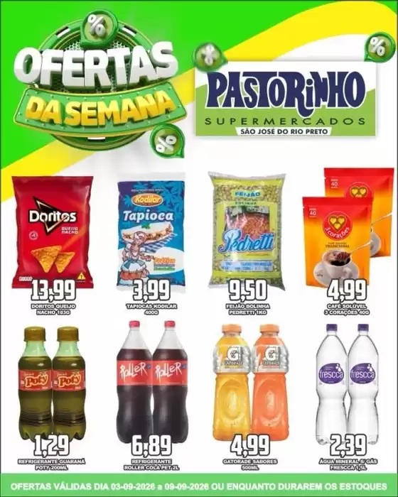 Catálogo Supermercado Pastorinho | Pechinchas e ofertas atuais | 2026-09-03T00:00:00.000Z - 2026-09-09T00:00:00.000Z