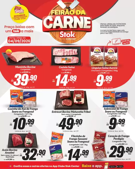 Catálogo Stok Center | 55988 Lamina stok center Feirao da Carne RS e SC 04 de setembro | 2026-09-04T00:00:00.000Z - 2026-09-04T00:00:00.000Z