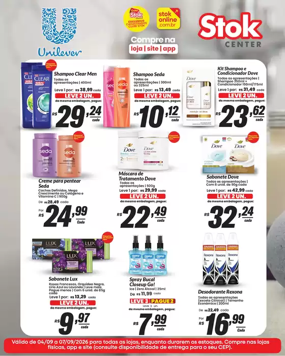 Catálogo Stok Center | Unilever 04 a 07.09 | 2026-09-04T00:00:00.000Z - 2026-09-07T00:00:00.000Z