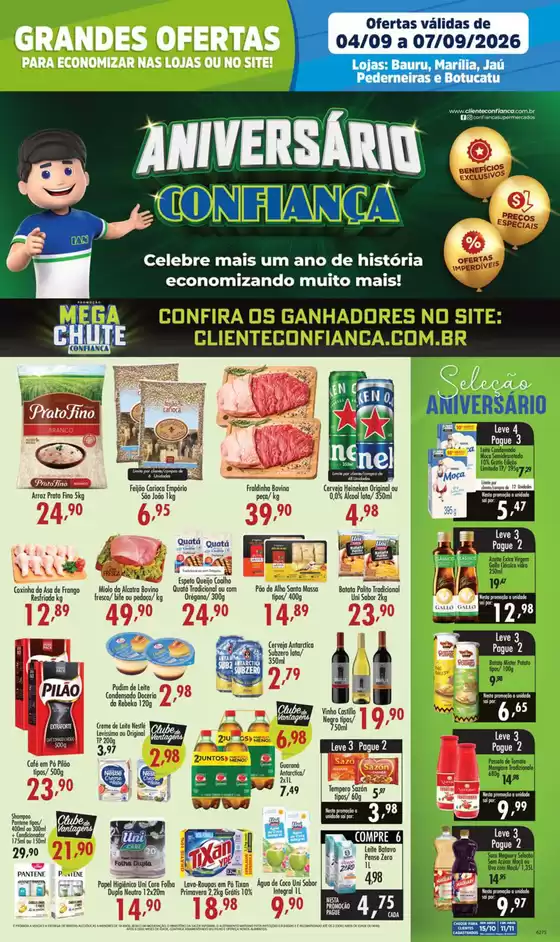 Catálogo Confiança Supermercados | Tabloide rede 0409 2026 WPP | 2026-09-04T00:00:00.000Z - 2026-09-07T00:00:00.000Z