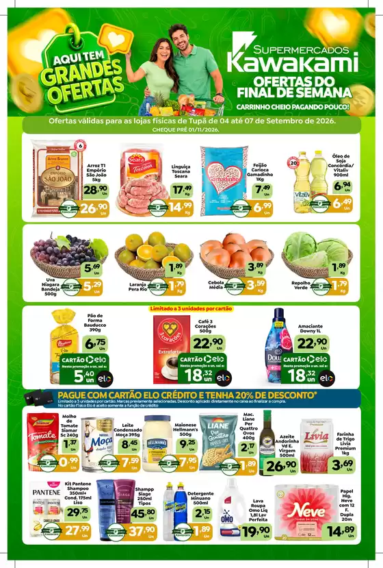 Catálogo Supermercados Kawakami | Ofertas - Tupã | 2026-09-04T00:00:00.000Z - 2026-09-07T00:00:00.000Z