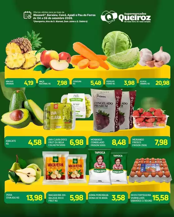 Catálogo Supermercados Queiroz | Novas ofertas para descobrir | 2026-09-04T00:00:00.000Z - 2026-09-06T00:00:00.000Z
