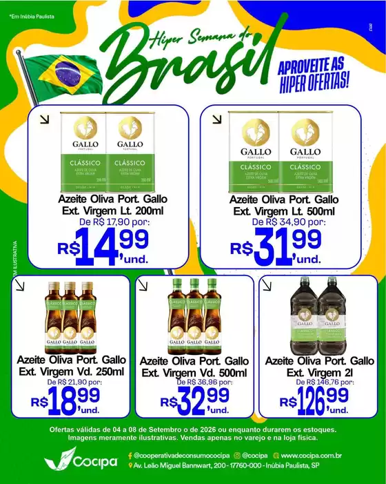 Catálogo Cocipa | Promoções especiais em andamento | 2026-09-04T00:00:00.000Z - 2026-09-08T00:00:00.000Z