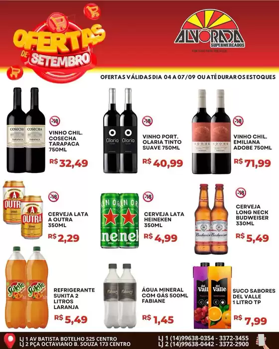Catálogo Alvorada Supermercados | Melhores ofertas para todos os clientes | 2026-09-04T00:00:00.000Z - 2026-09-07T00:00:00.000Z