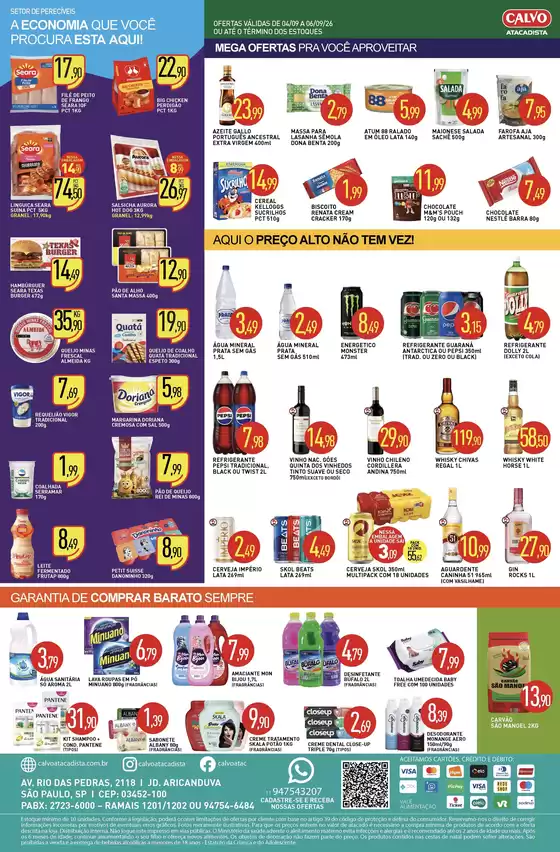Catálogo Calvo Atacadista | Melhores ofertas para compradores econômicos | 2026-09-04T00:00:00.000Z - 2026-09-06T00:00:00.000Z