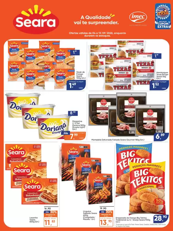 Catálogo Imec Supermercados | BAIXA 17785 IMEC Especial Cooperada SEARA 04 a 13092026 | 2026-09-04T00:00:00.000Z - 2026-09-12T00:00:00.000Z