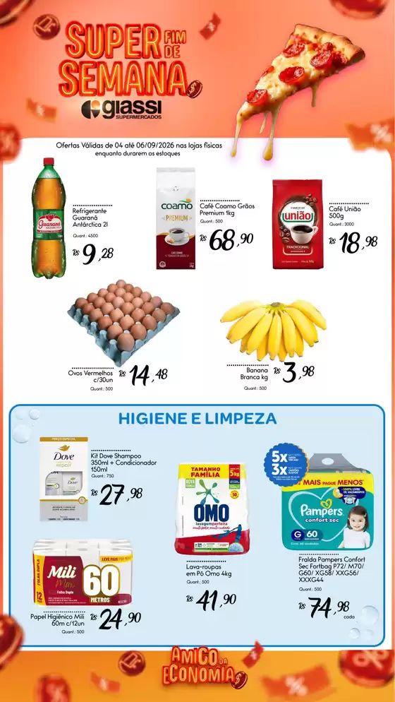 Catálogo Giassi Supermercados | Encarte Giassi Supermercados | 2026-09-04T00:00:00.000Z - 2026-09-06T00:00:00.000Z