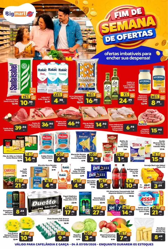 Catálogo Bigmart | Melhores ofertas para todos os caçadores de pechinchas | 2026-09-04T00:00:00.000Z - 2026-09-07T00:00:00.000Z