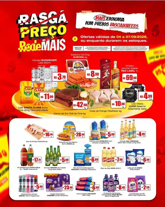 Catálogo Rede Mais Supermercados em Brumadinho | Ofertas especiais atraentes para todos | 2026-09-04T00:00:00.000Z - 2026-09-07T00:00:00.000Z