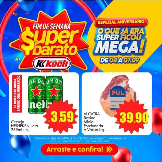 Catálogo Supermercados Koch | Ótima oferta para caçadores de pechinchas | 2026-09-04T00:00:00.000Z - 2026-09-07T00:00:00.000Z