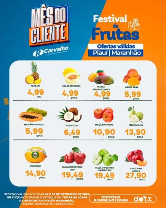Catálogo R Carvalho Supermercado em Bom Jesus da Lapa | Festival de Frutas | 2026-09-04T00:00:00.000Z - 2026-09-05T00:00:00.000Z