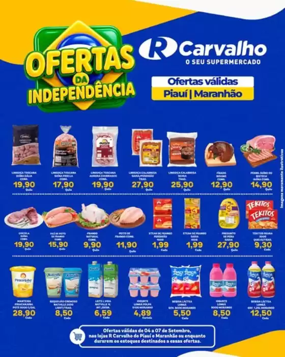 Catálogo R Carvalho Supermercado | Ofertas de Indenpedencia | 2026-09-04T00:00:00.000Z - 2026-09-07T00:00:00.000Z