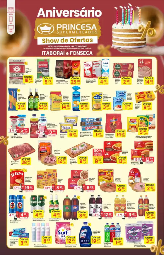 Catálogo Princesa Supermercados | Aniversário Princesa - 04 a 07/09 | 2026-09-07T00:00:00.000Z - 2026-09-07T00:00:00.000Z