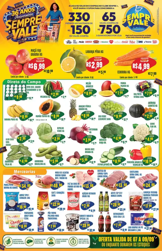 Catálogo Sempre Vale Supermercados | Encarte Sempre Vale Supermercados | 2026-09-07T00:00:00.000Z - 2026-09-09T00:00:00.000Z